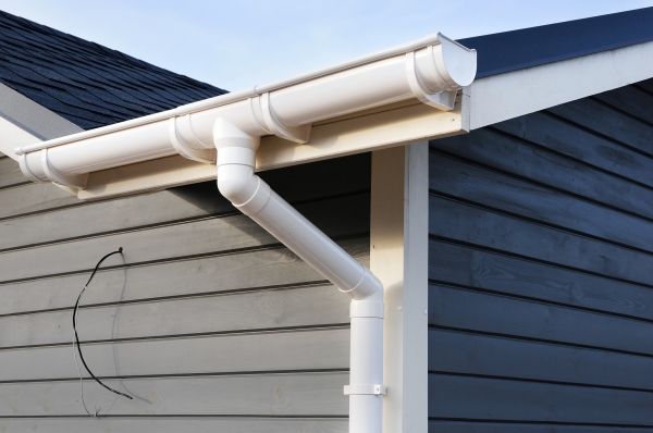 PVC Rain Gutter Installation in Jackson