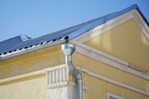Steel Downspout Installation in Jackson