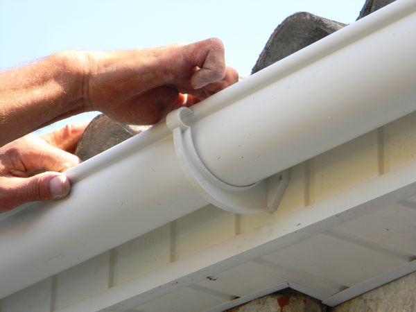 Plastic Gutter Repair in Jackson