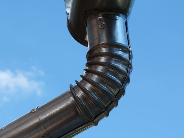 Metal Downspout Installation in Jackson